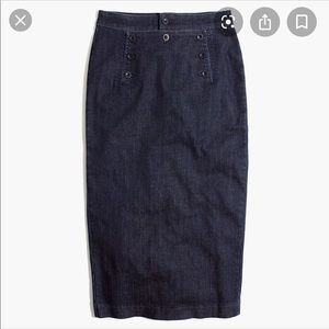 Madewell Sailor denim Skirt sz 27